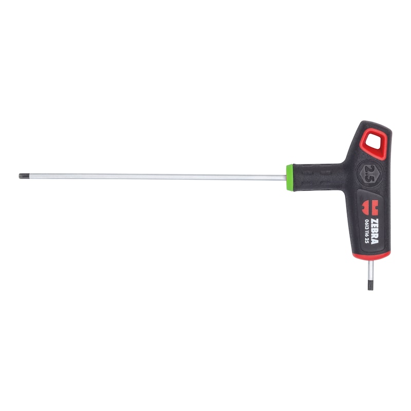 
T-handle 2-component hex key with side drive
