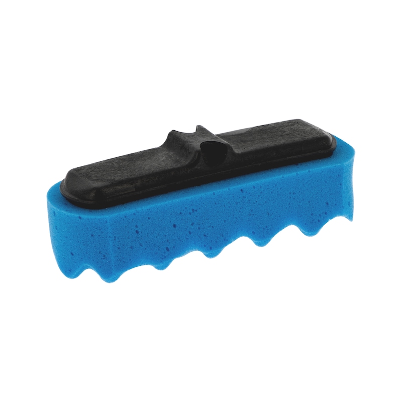 Brosse éponge surface ondulée pour carrosserie