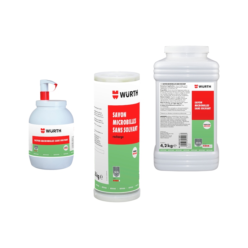 Savon microbilles pour salissure difficile - beige - odeur frais