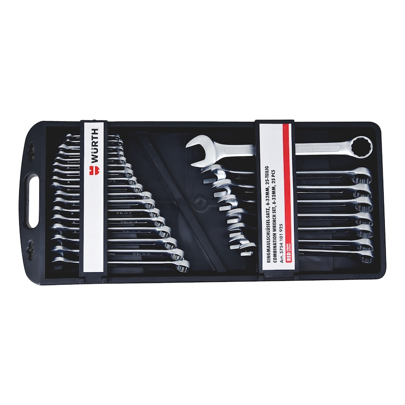 
COMBINATION WRENCH SET 25 PIECES  - FLAT
