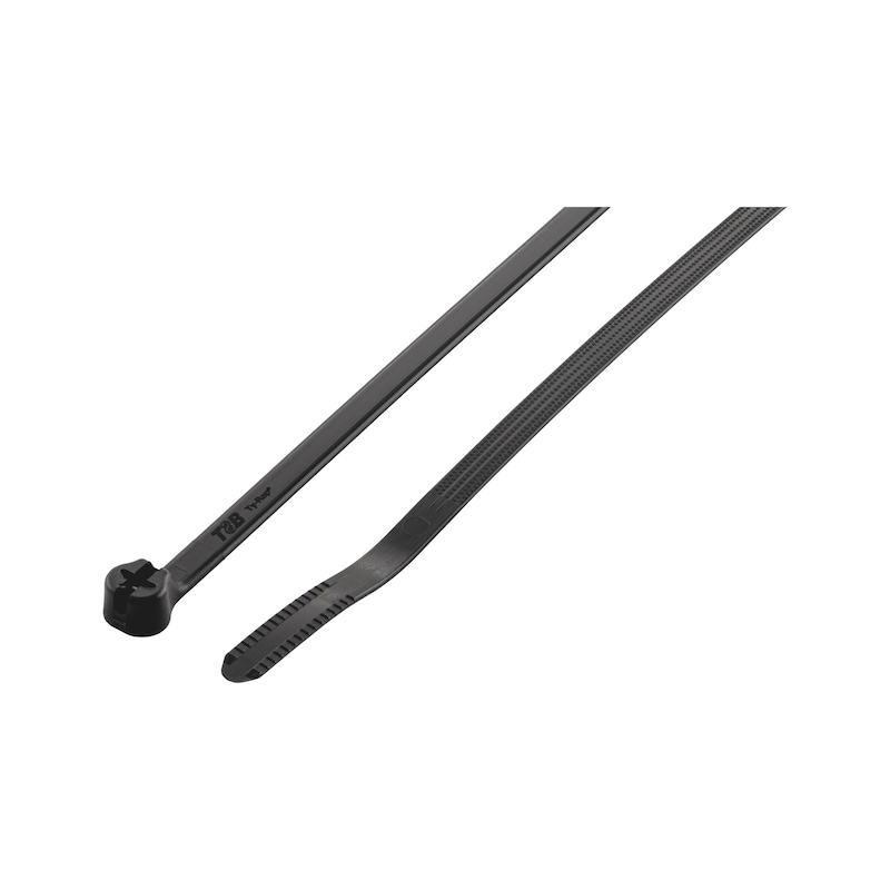 Nippuside KBL MZUV polyamidia, metallilukko, UV-säteilyn kestävä, musta