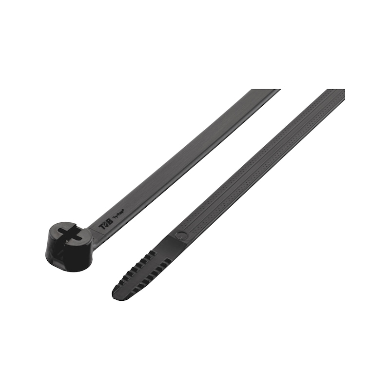 Attache-câble KBL MZUV avec languette métallique - noir