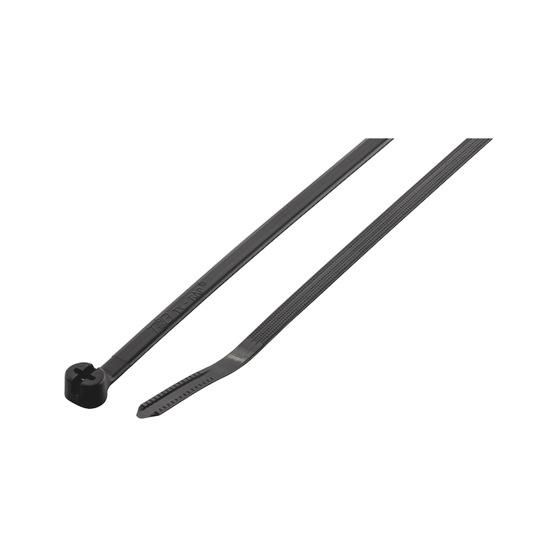 Nippuside KBL MZUV polyamidia, metallilukko, UV-säteilyn kestävä, musta