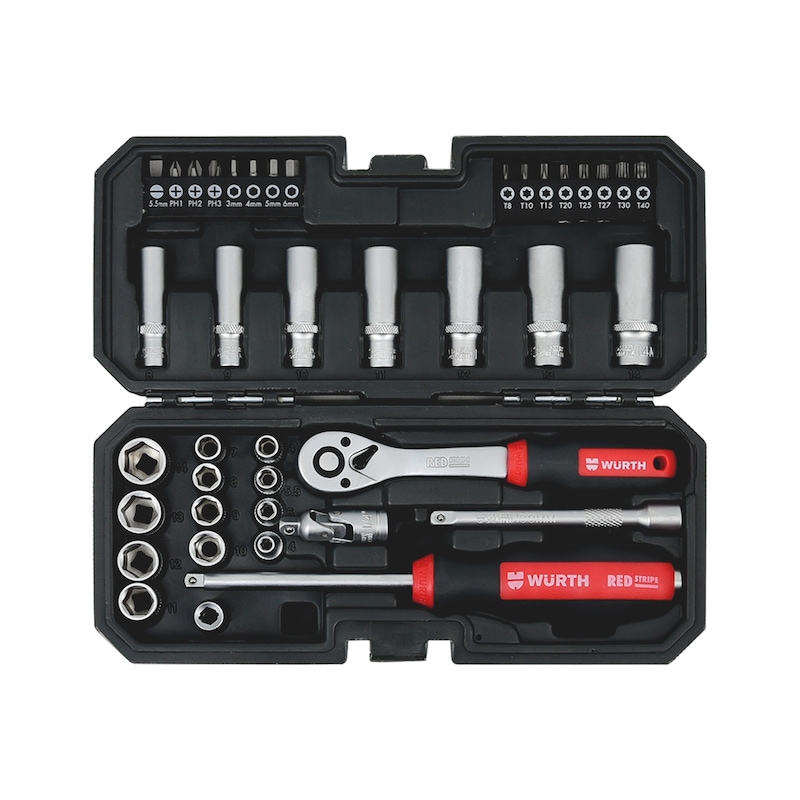 1/4 INCH SOCKET WRENCH ASSORTMENT 40 PIECES