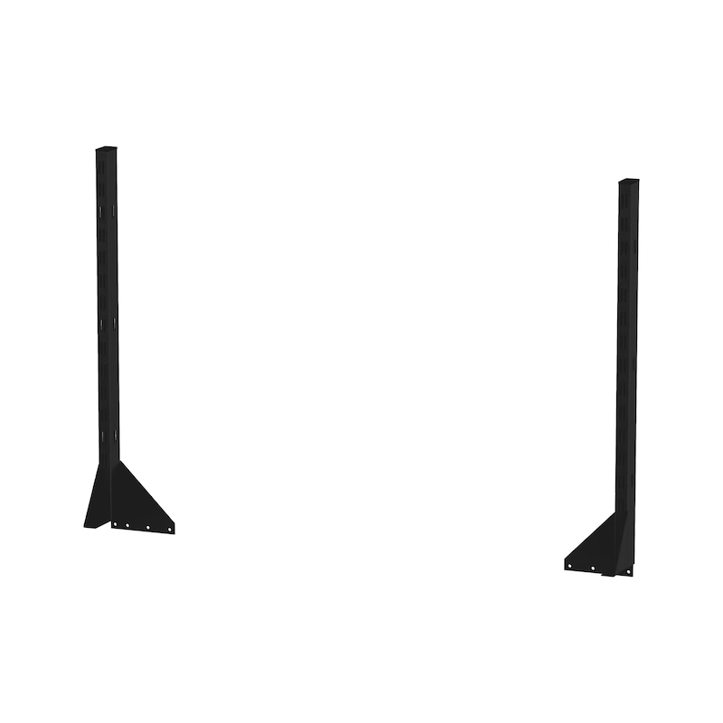 Tukiraudat, kiinnitysprofiilipari Reikälevyille, työpöydille/-pisteille