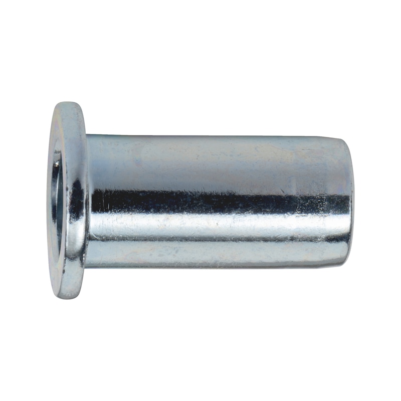 Insert fileté multi-usage - tête plate - acier zingué (A2J) - M6, 9x17 ...