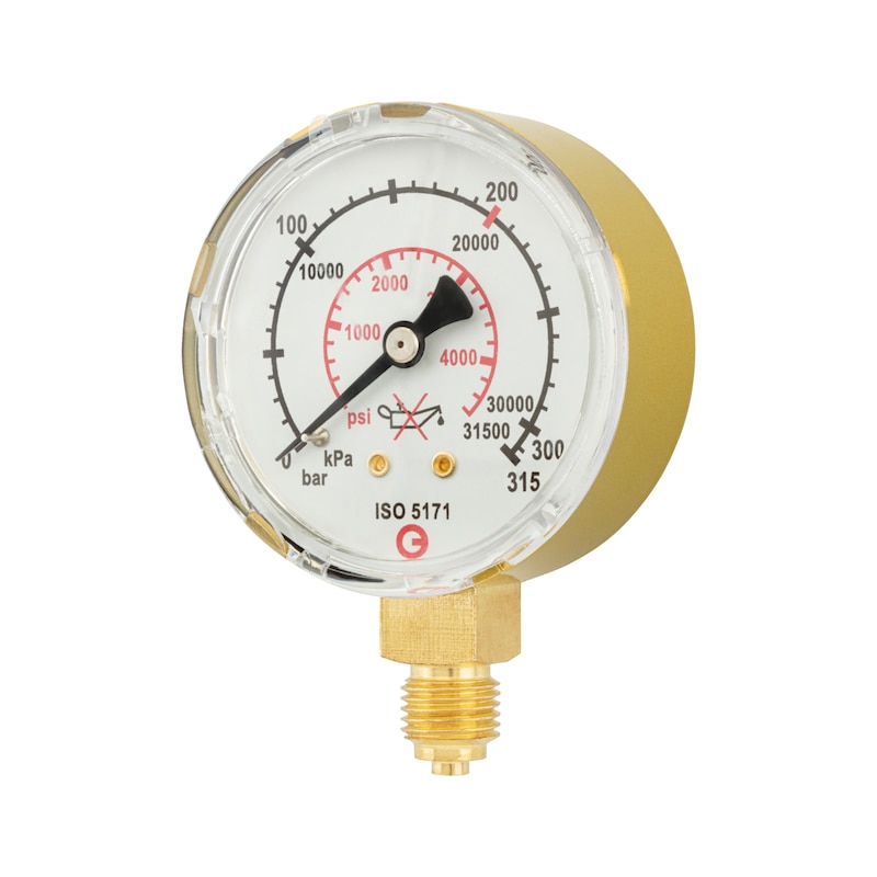 Manometer, drukregelaar