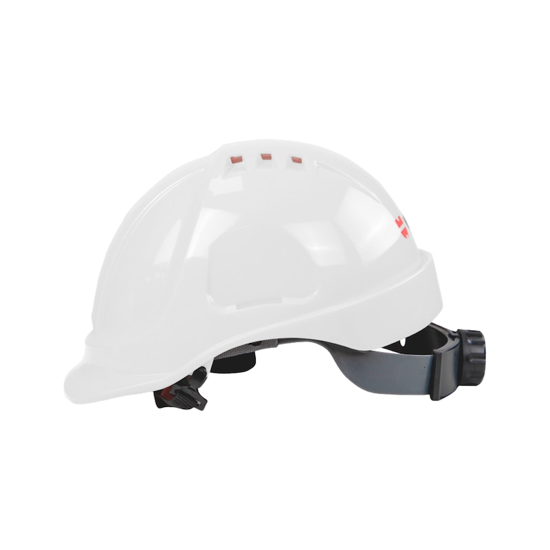 Type II ABS helmet with ratchet closure