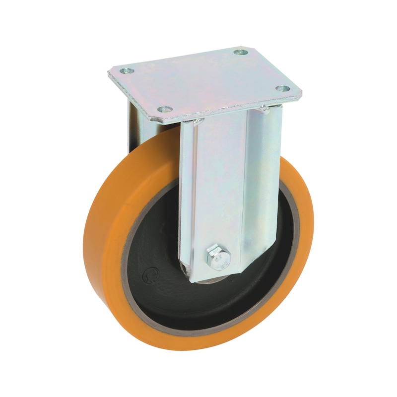 Roulette fixe industrielle en polyuréthane D 200
