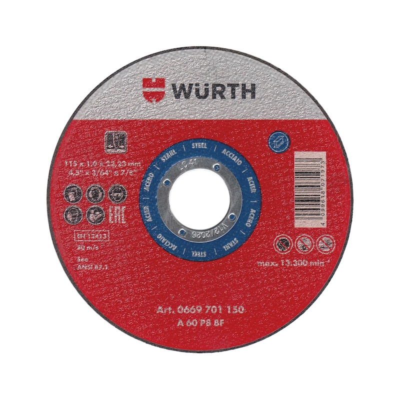 
Cutting disc for steel
