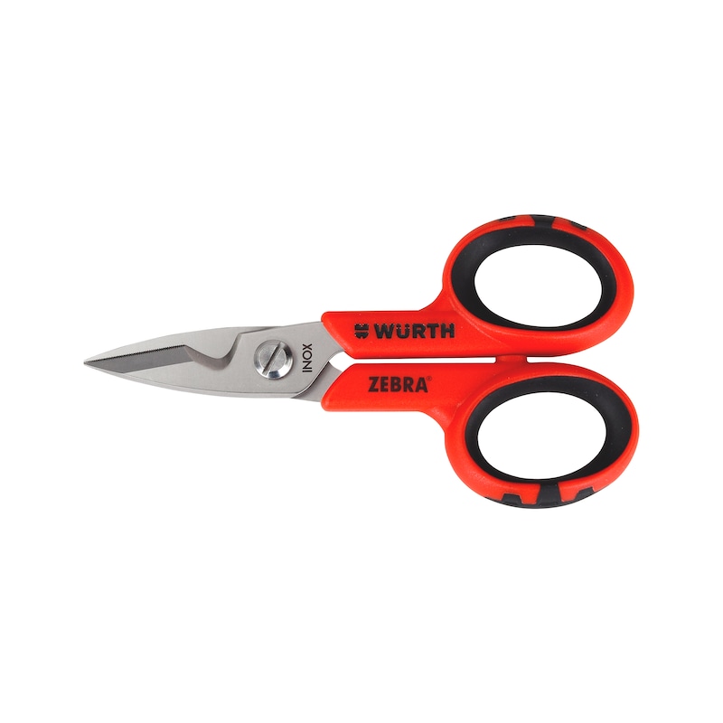 Ciseaux d'électricien avec encoche de dénudage