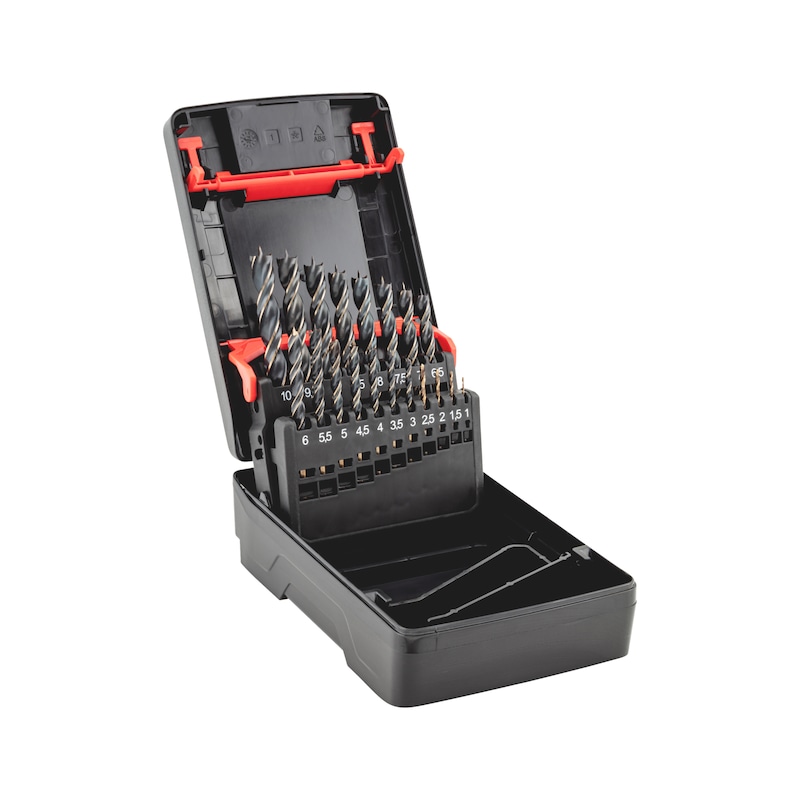 Coffret de 19 forets bois de précision Longlife and Speed