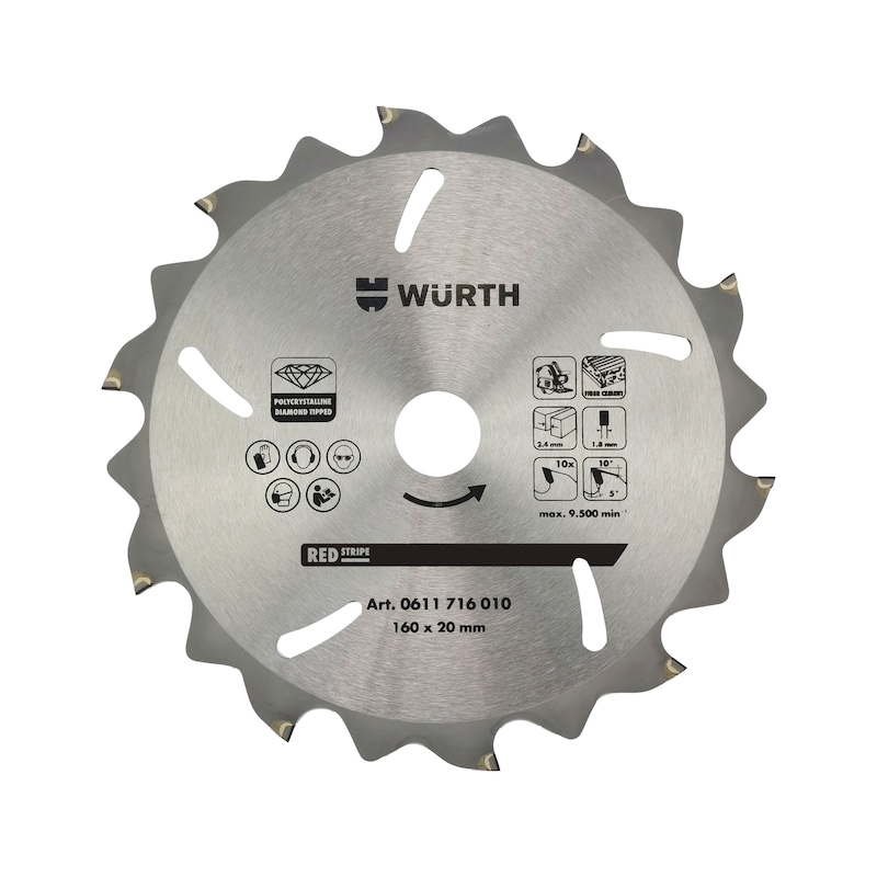 Rundsavklinge til fibercement Red Line