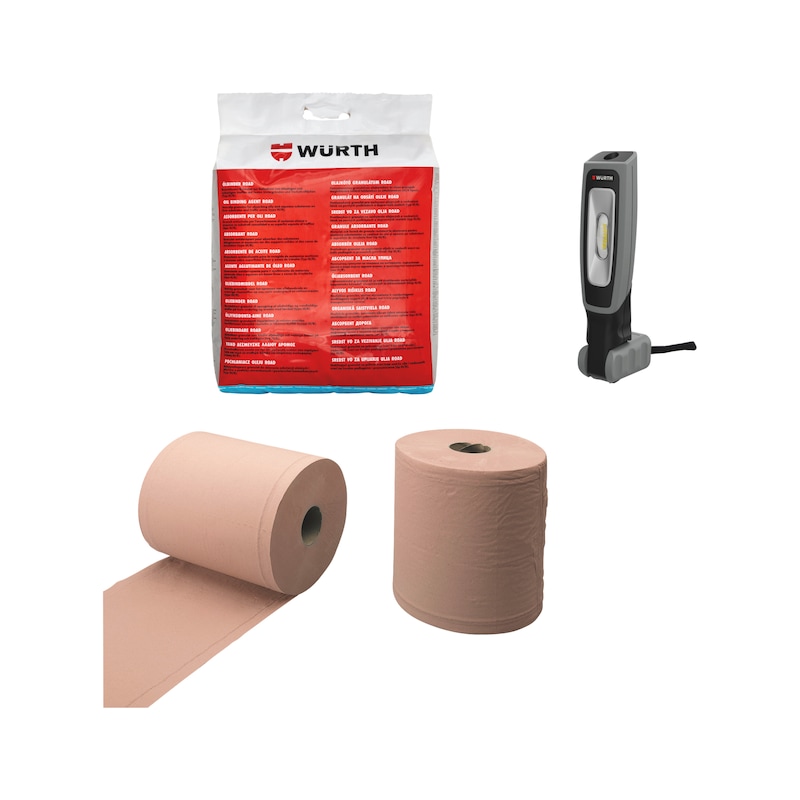 Lot de baladeuse LED sans fil, bobine d'essuyage et absorbant - 3 pcs