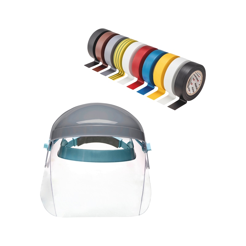 Lot E-mobility - écran de protection facial VDE et rubans isolants - 2 pcs