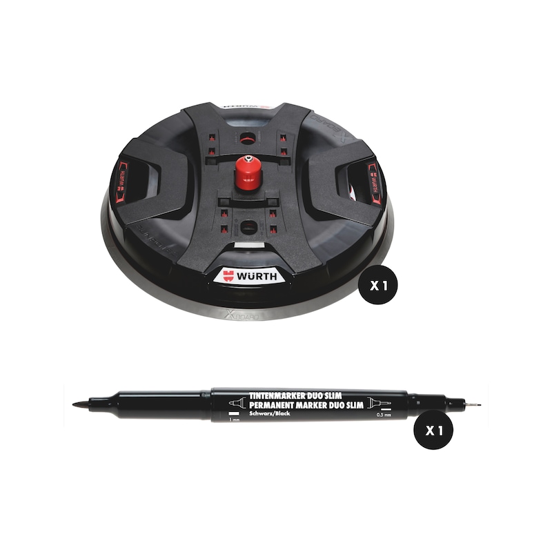 Lot de dérouleur de câble XB500 et marqueur permanent - 2 pcs