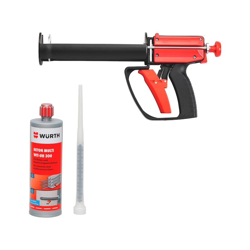 Lot de scellement chimique WIT-UH 300 avec pistolet Handymax - 121 pcs