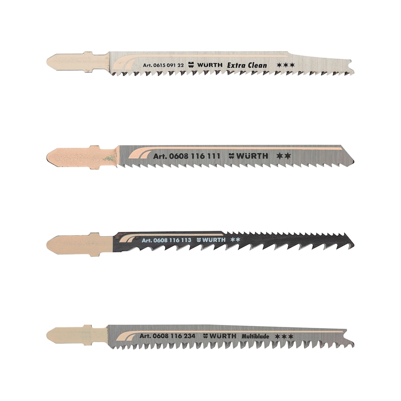 Lot de lames de scie sauteuse 2S/3S pour bois - 20 pcs