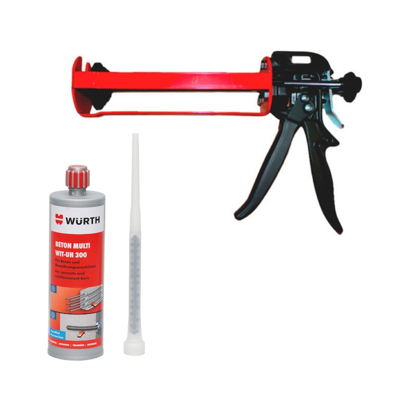 Lot de scellement chimique WIT-UH 300 et pistolet manuel - 97 pcs