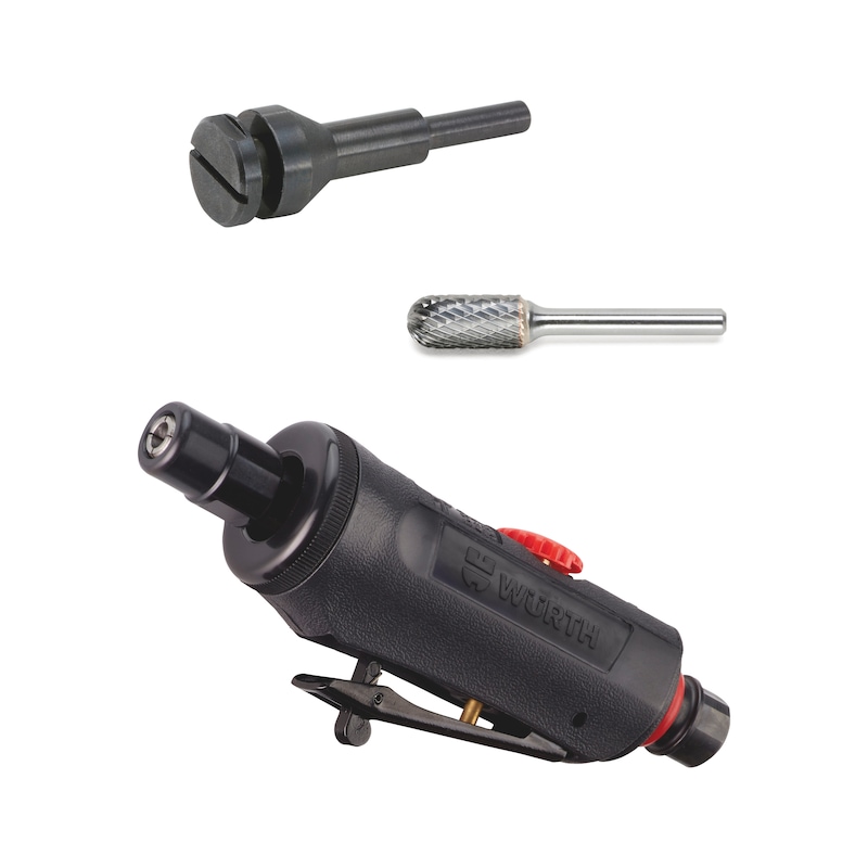 Lot de meuleuse axiale pneumatique DSG 25 et accessoires - 3 pcs