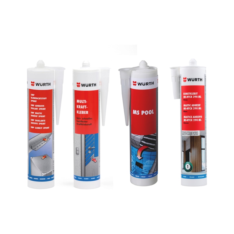 Lot découverte de colles structurales MS, hybrides et PU - 16 pcs