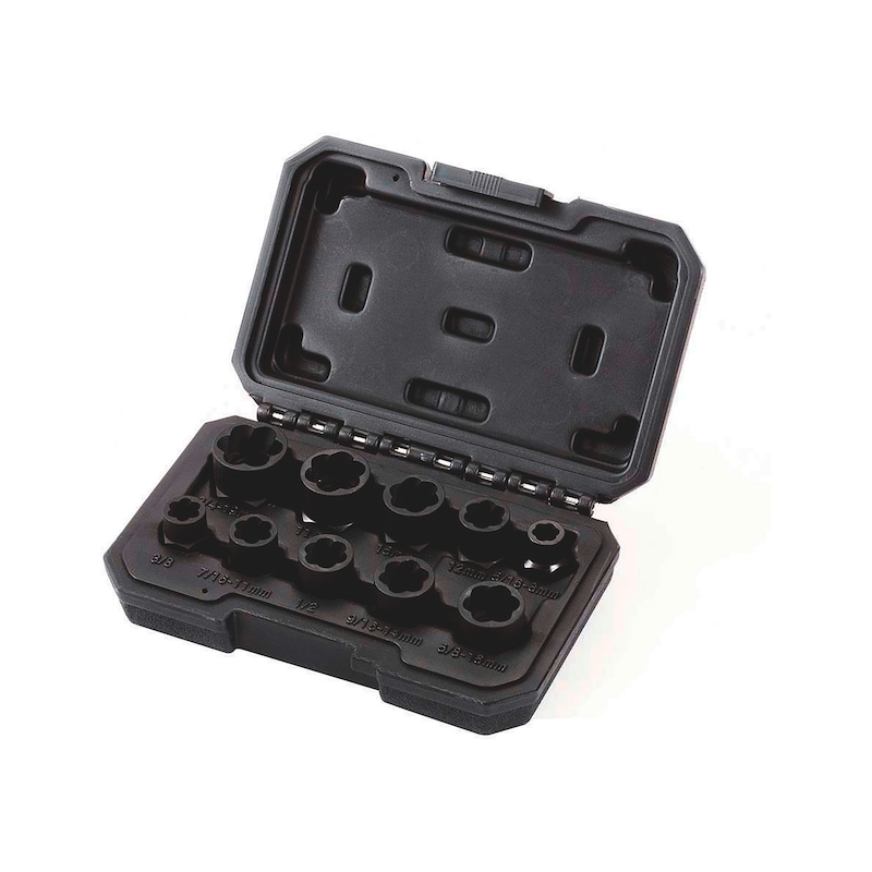 3/8”ツイスターソケットセット SAE/メートル 10PCS