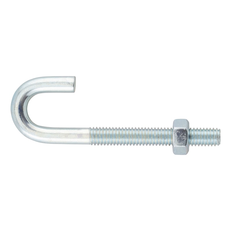 Verzinkte Schelle Typ B mit Muttern und Unterlegscheiben M6 x 18 (3/8