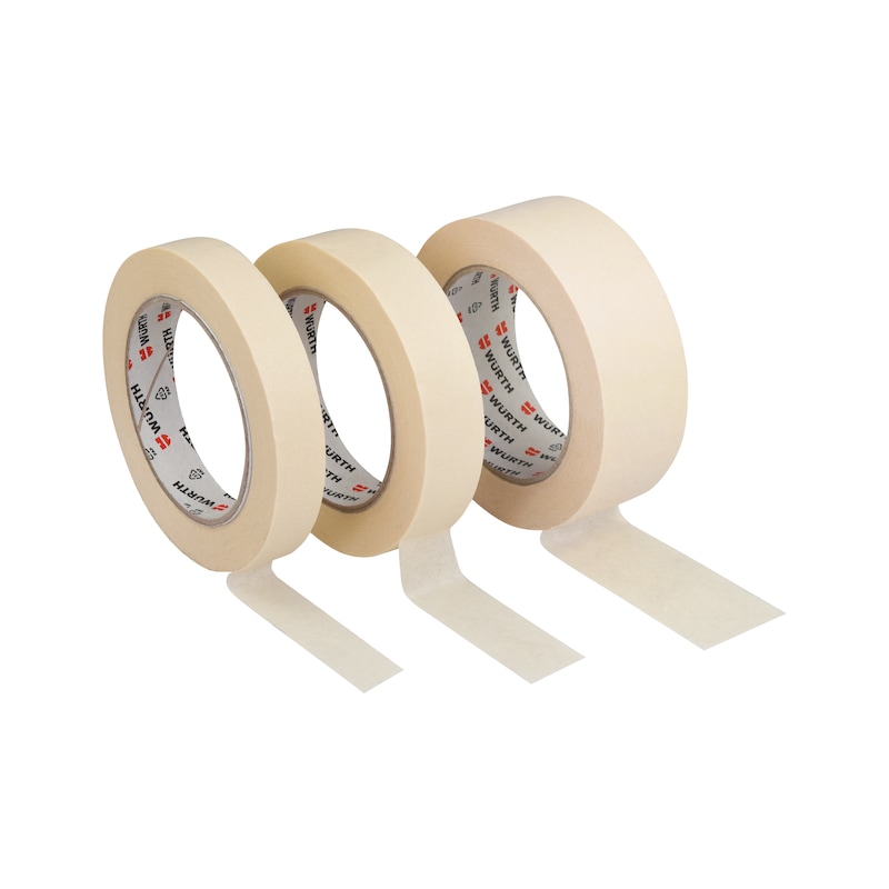 Ruban de masquage papier crêpe - largeur 19 à 50 mm