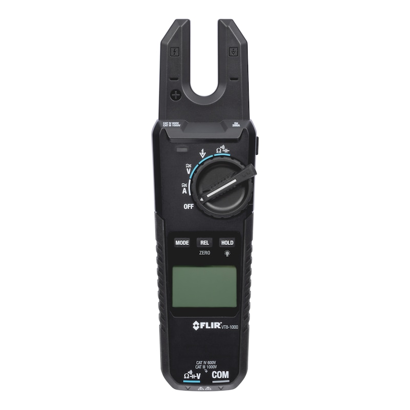 FLIR VT8-1000 Spannungs- Und Stromtester – Bis 1000 V / 200 A, Mit Offener Zange, CAT IV, LED-Arbeitsleuchte – Kompakt Und Sicher