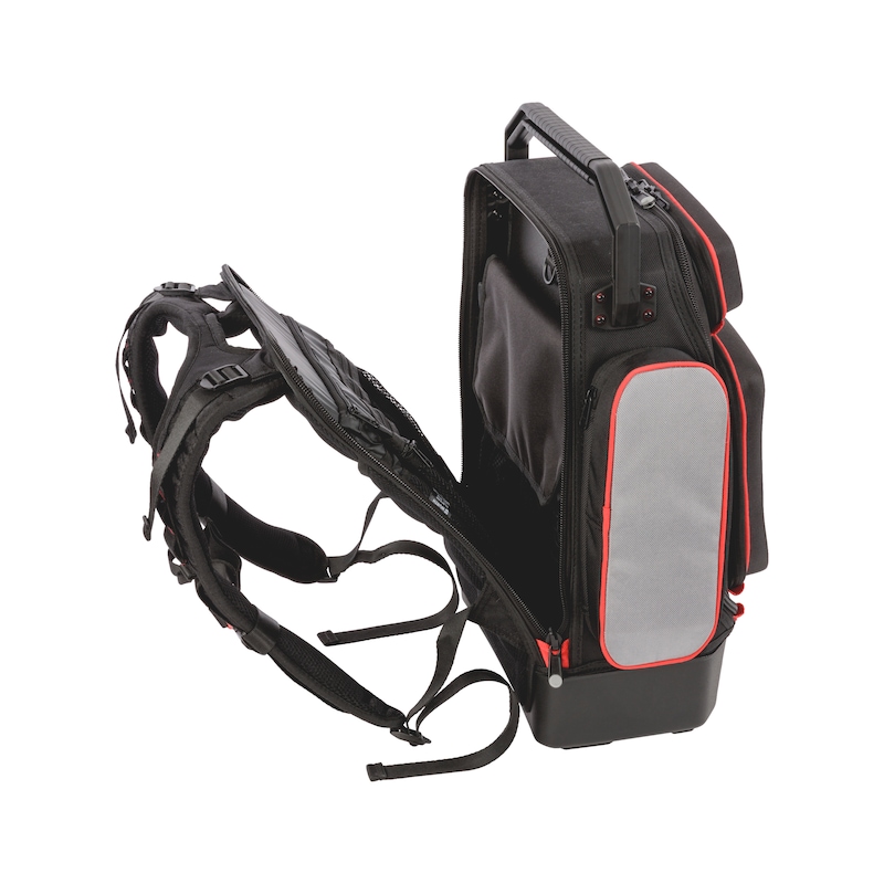 Produktbild von Wiha Werkzeugrucksack Mechanic Set, Werkzeug-Set Schwarz/rot, 41-teilig