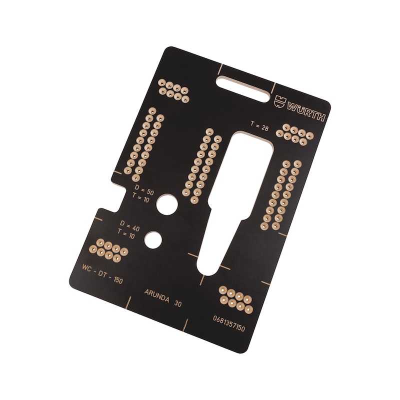 Gabarit de fraisage pour connecteur en bois WC-DT-150