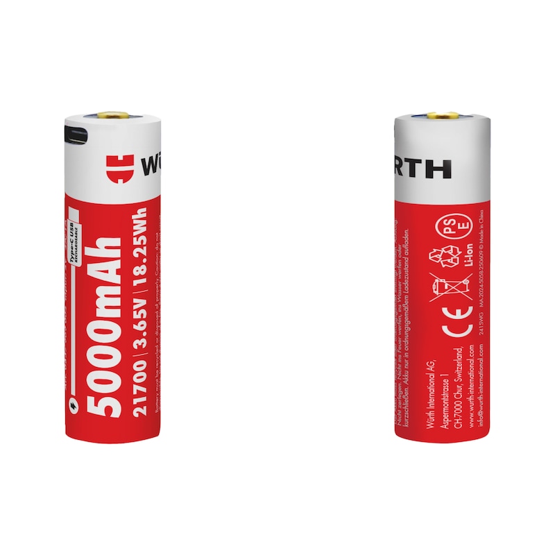 Battery 21700 3.65 V 5000mAh type C