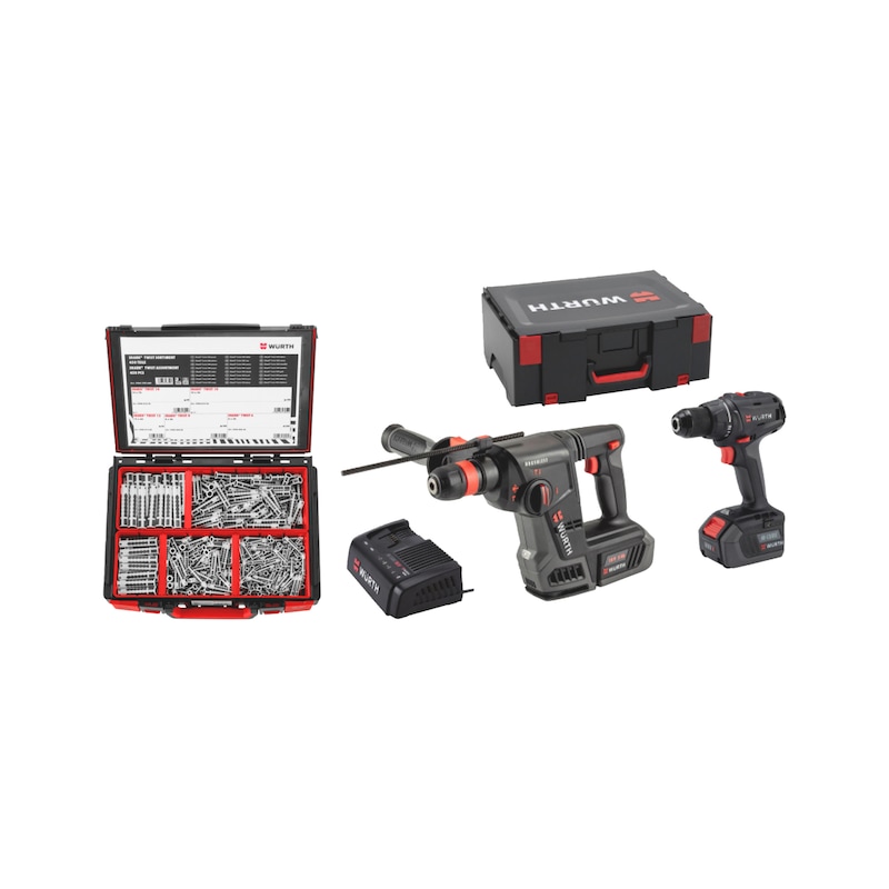 ABH/ABS 18 COMPACT mit Dübel Set 456-tlg