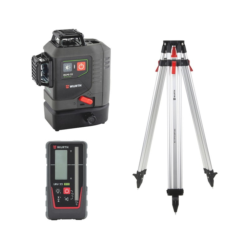 Lot de laser multi-lignes MLLG 22 pour maçon - 3 pcs