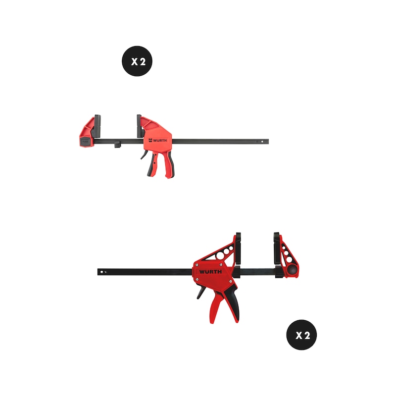 Lot de serre-joints STRONG 450 et 750 mm