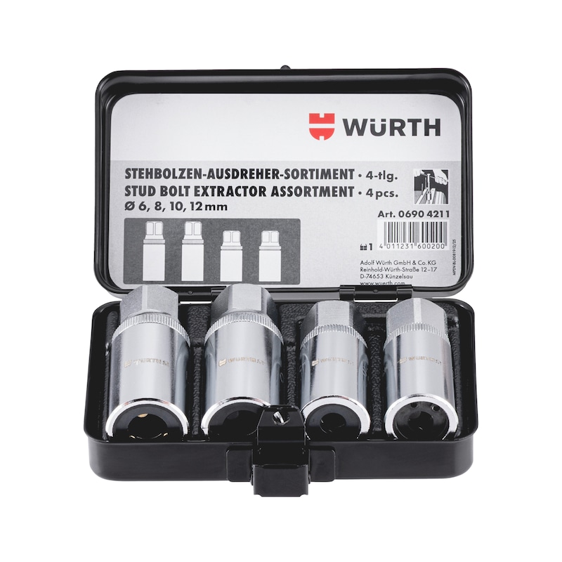 Assortiment d'extracteurs de goujon - 4 pcs