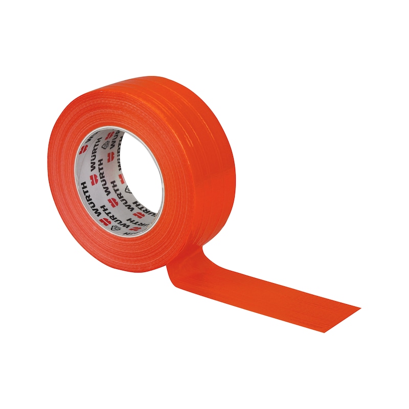 Ruban adhésif toilé de construction orange Ruban adhésif toilé de construction de couleur orange avec revêtement PE imperméable pour des applications robustes et très visibles.