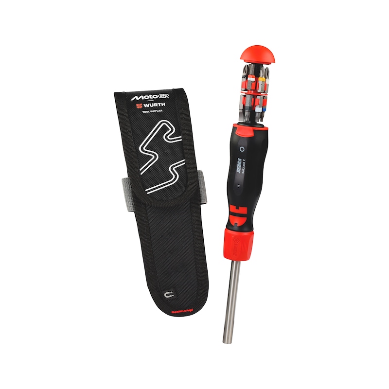 Tournevis multi-embouts avec pochette de ceinture - édition Moto GP