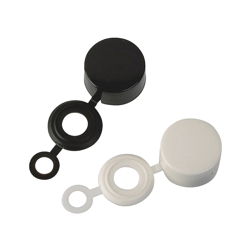 Cache vis et rivet CAP 6 - blanc, noir