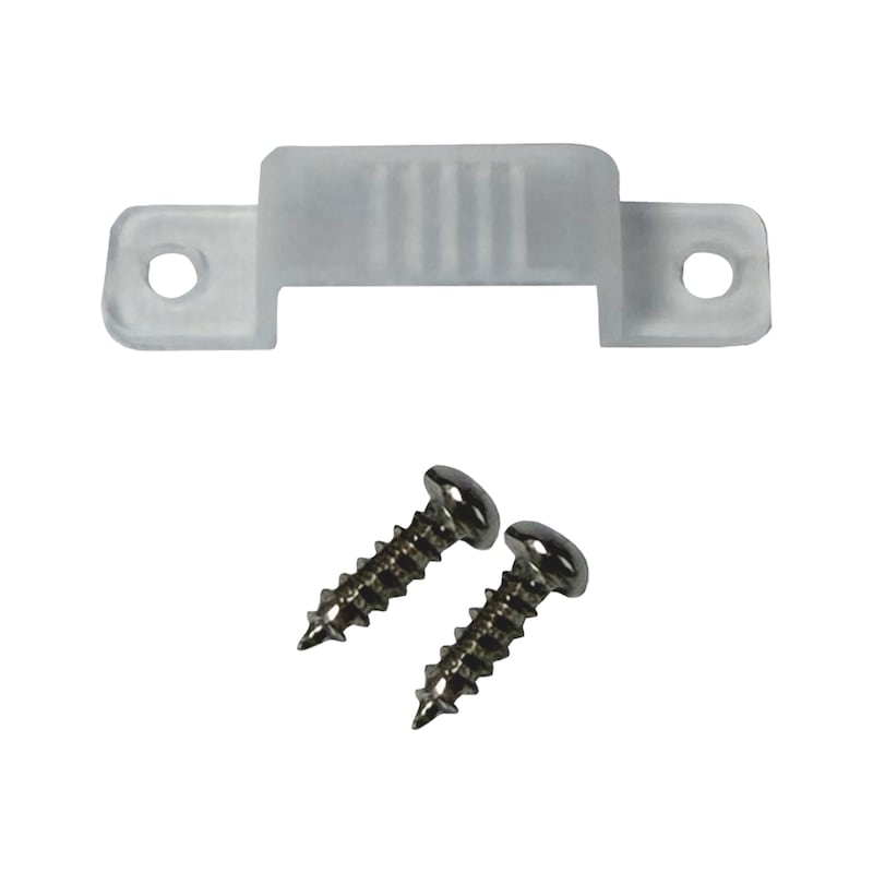 Retaining clip for LED light strip 230 V