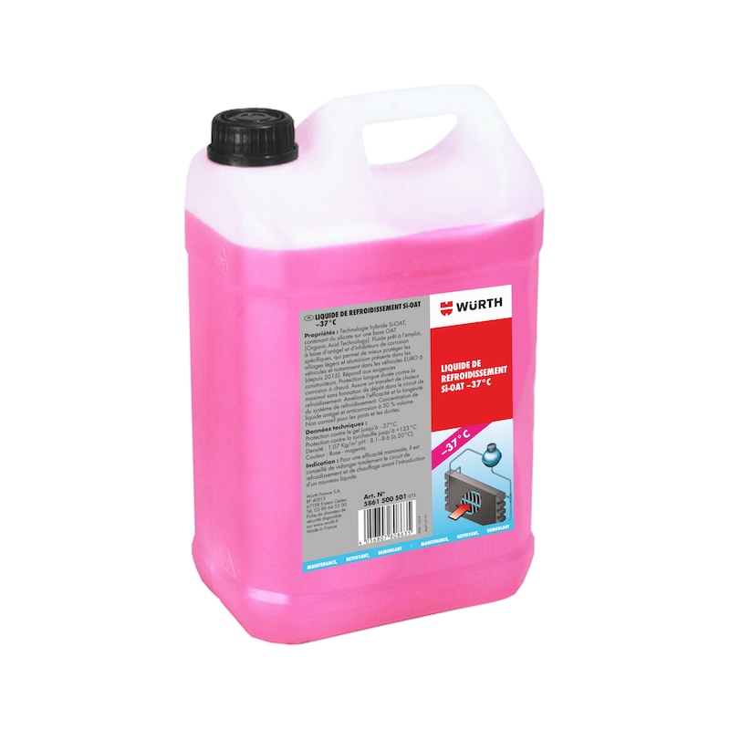 Liquide de refroidissement organique Si-OAT - jusqu' -37C | WURTH