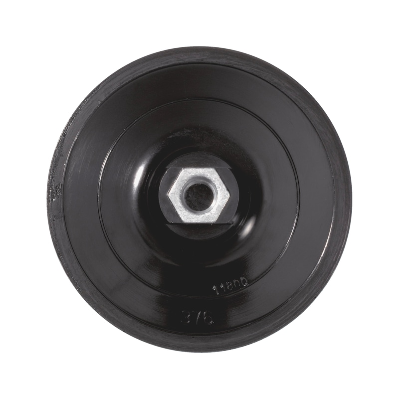 Platorello abrasivo da 180 mm, 8 fori, con filettatura da 6 mm, per l Platorello abrasivo da 180 mm, 8 fori, con filettatura da 6 mm, per l