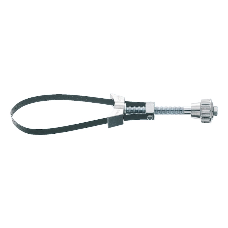 Clé de filtre à huile avec bande remplaçable pour espaces restreints