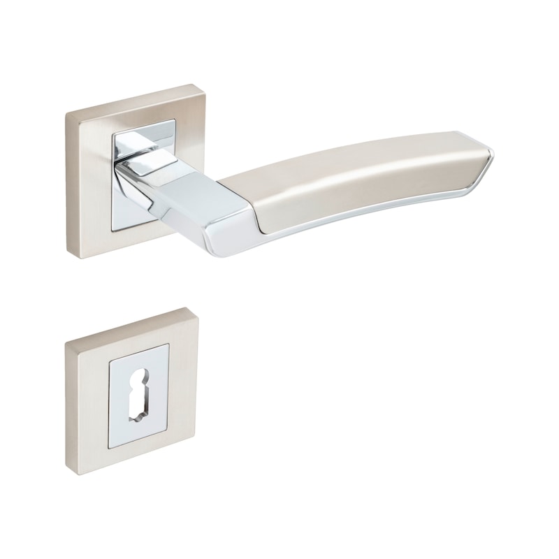 Poignée de porte ensemble sur rosace ZD 40