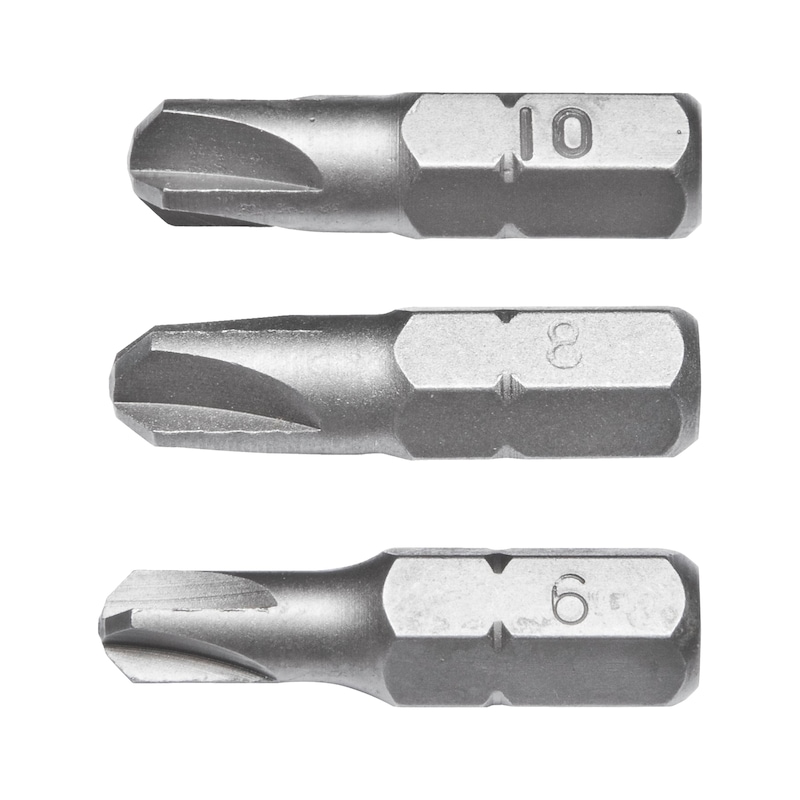 Torq-bitsortiment, 3 dele