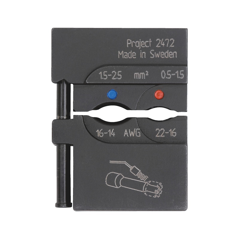 Matrice pour connecteurs à sertir thermorétractables