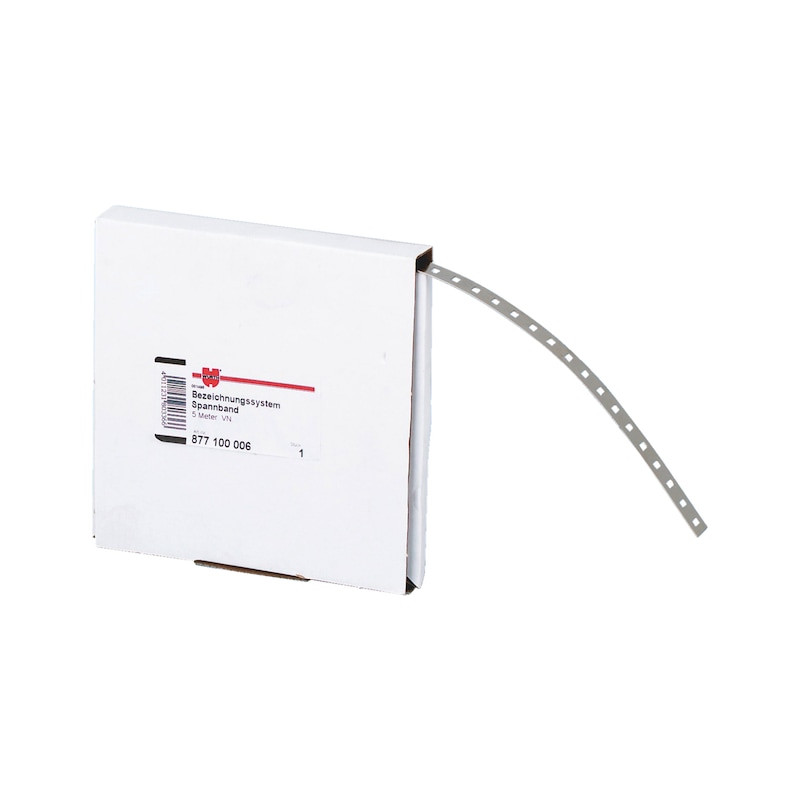 Bande perforée pour fixation en plomberie, chauffage et clim