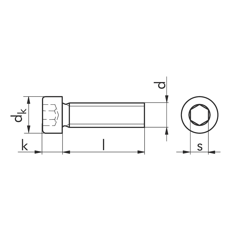 Závitotvárniaca skrutka - SCR-CYL-DIN7500-EE-HS4-(A2K)-M5X35