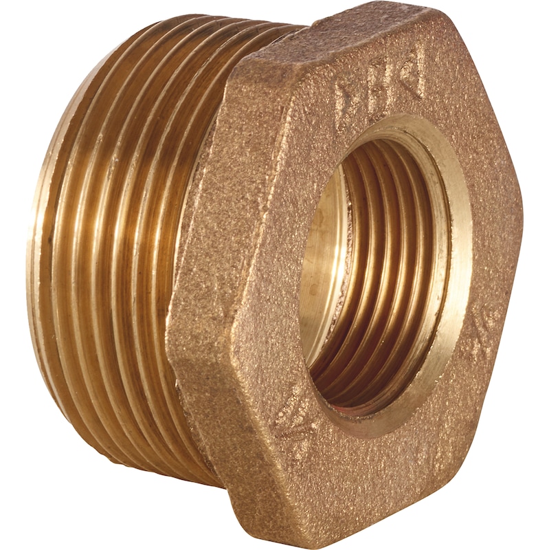 Raccord réducteur EN 1254 laiton rouge 3241