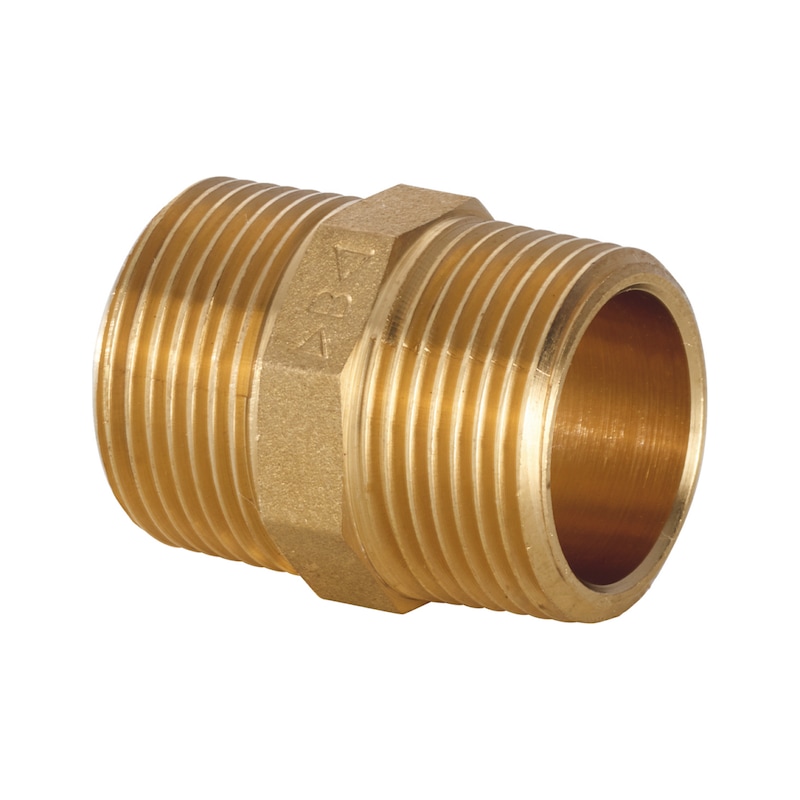 Raccord de tuyau manchon EN 1254 laiton rouge 3280